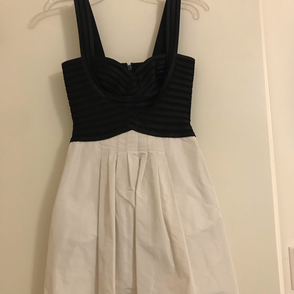 BCBG Two-Tone Black & White Cocktail Dress
